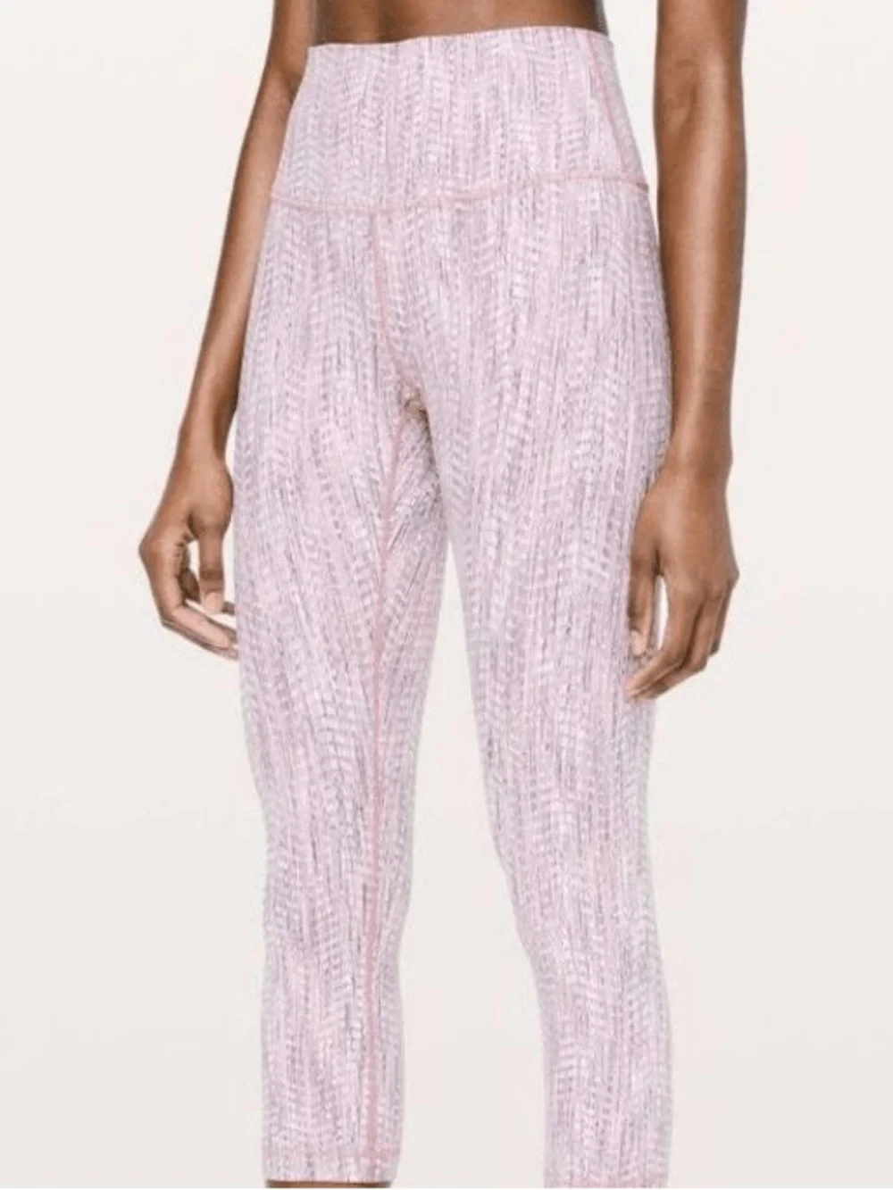 lululemon High-Waist Pink Printed Leggings Size 2